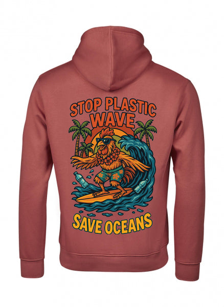 Felpa con cappuccio Lokahi, plastic wave