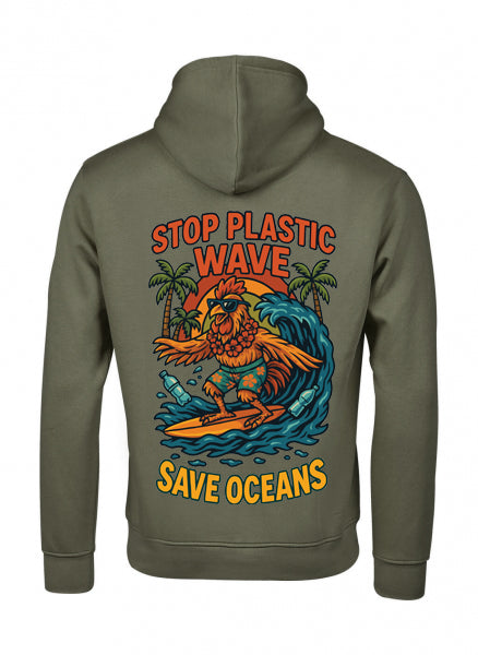 Felpa con cappuccio Lokahi, plastic wave