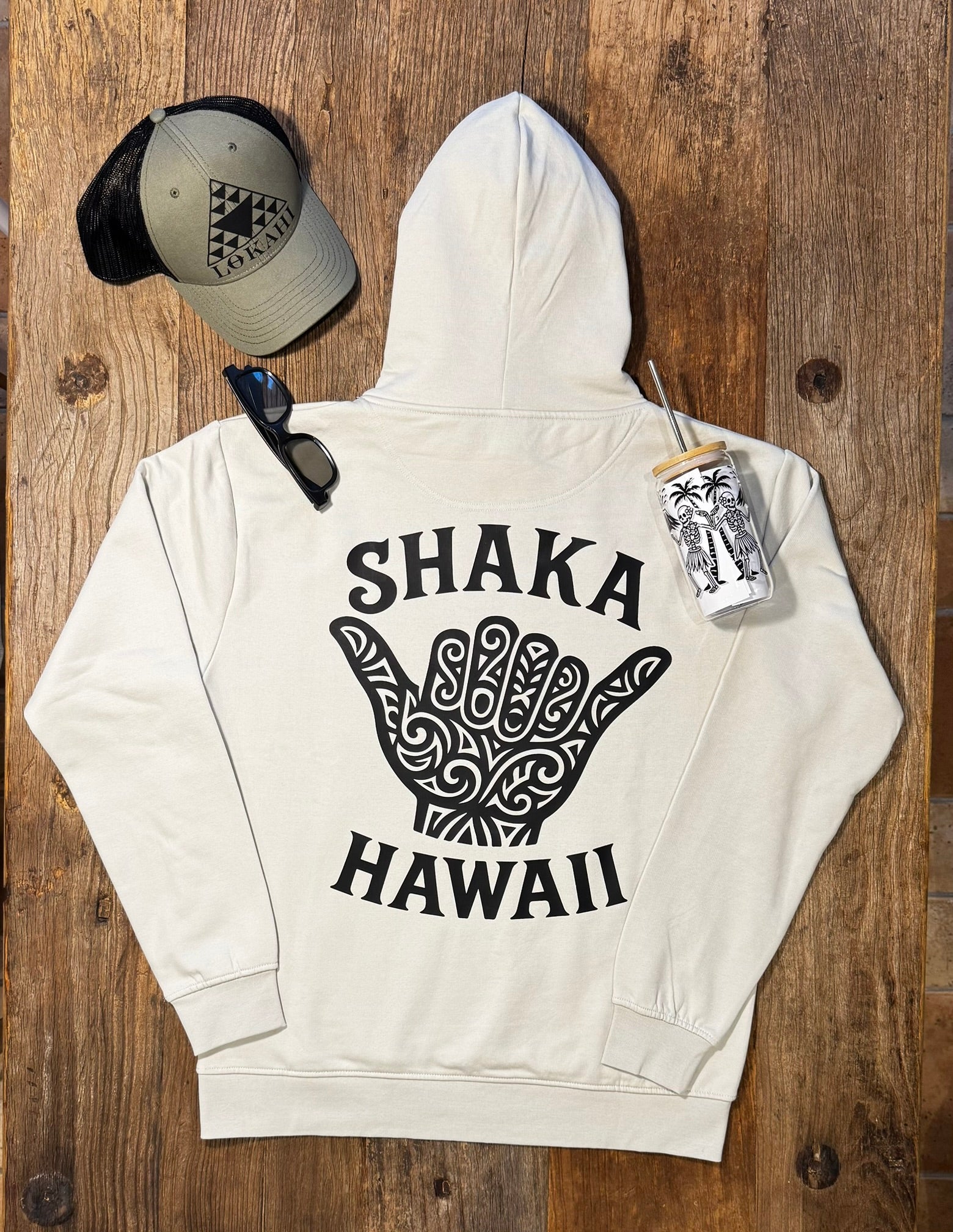Felpa con cappuccio Lokahi, Shaka Hawaii