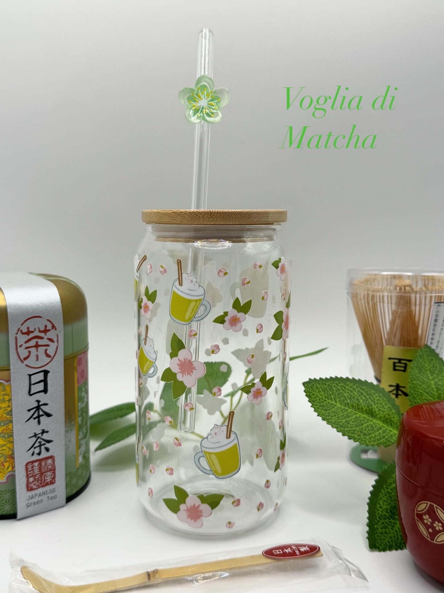 Bicchiere Vetro “Matcha” – 450 ml
