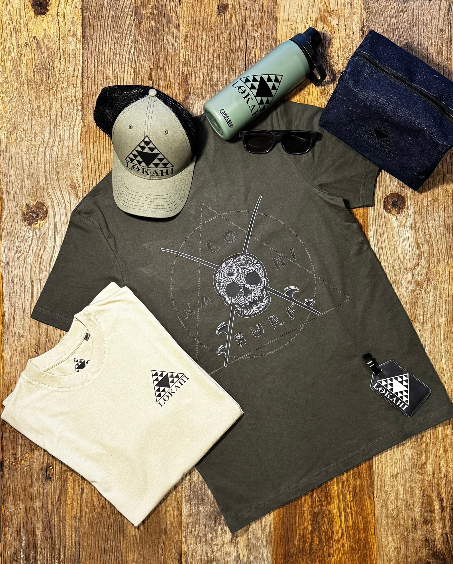 T-shirt Lokahi, vestibiltà normale, lokahi surf