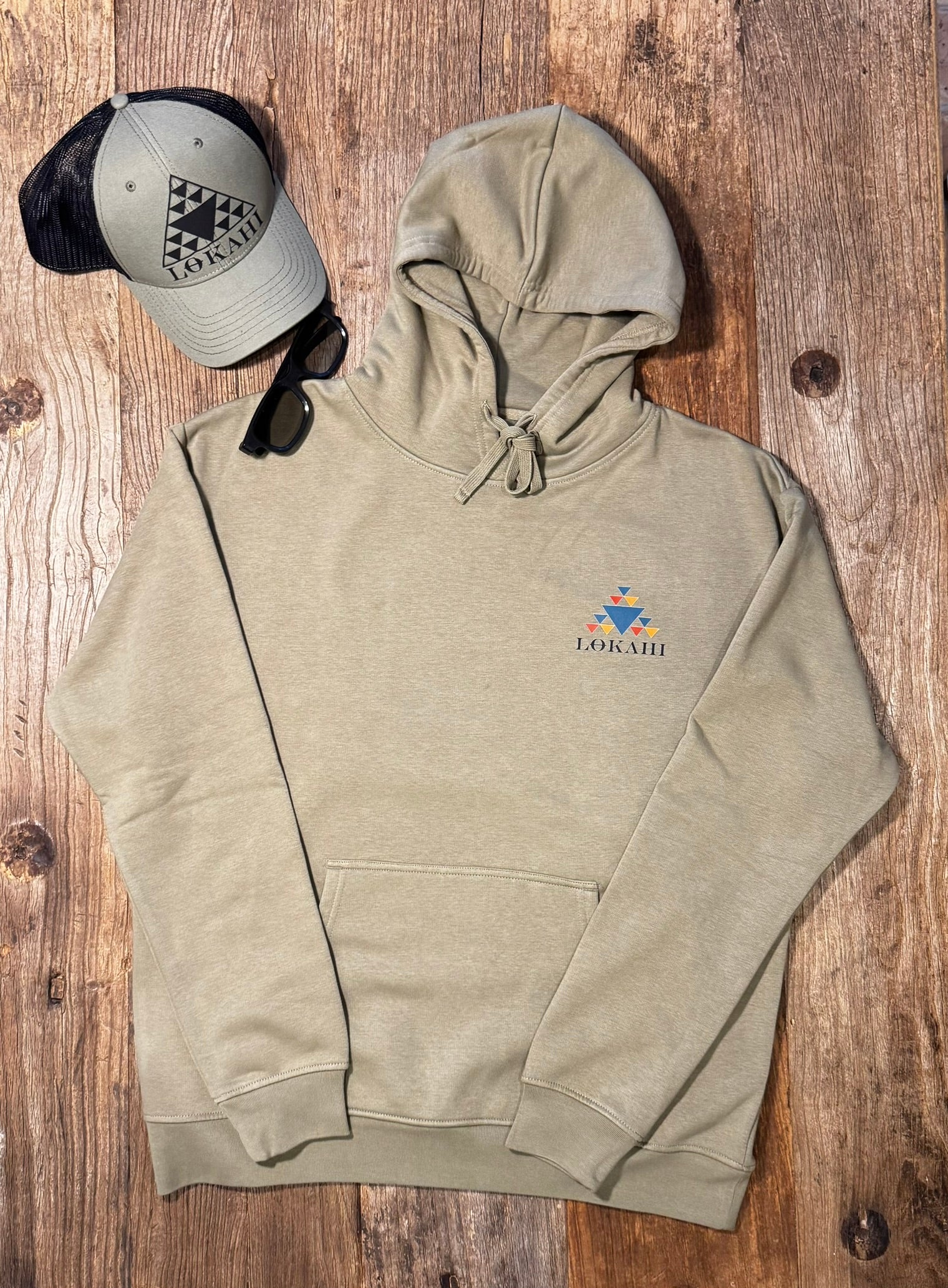 Felpa con cappuccio Lokahi, plastic wave