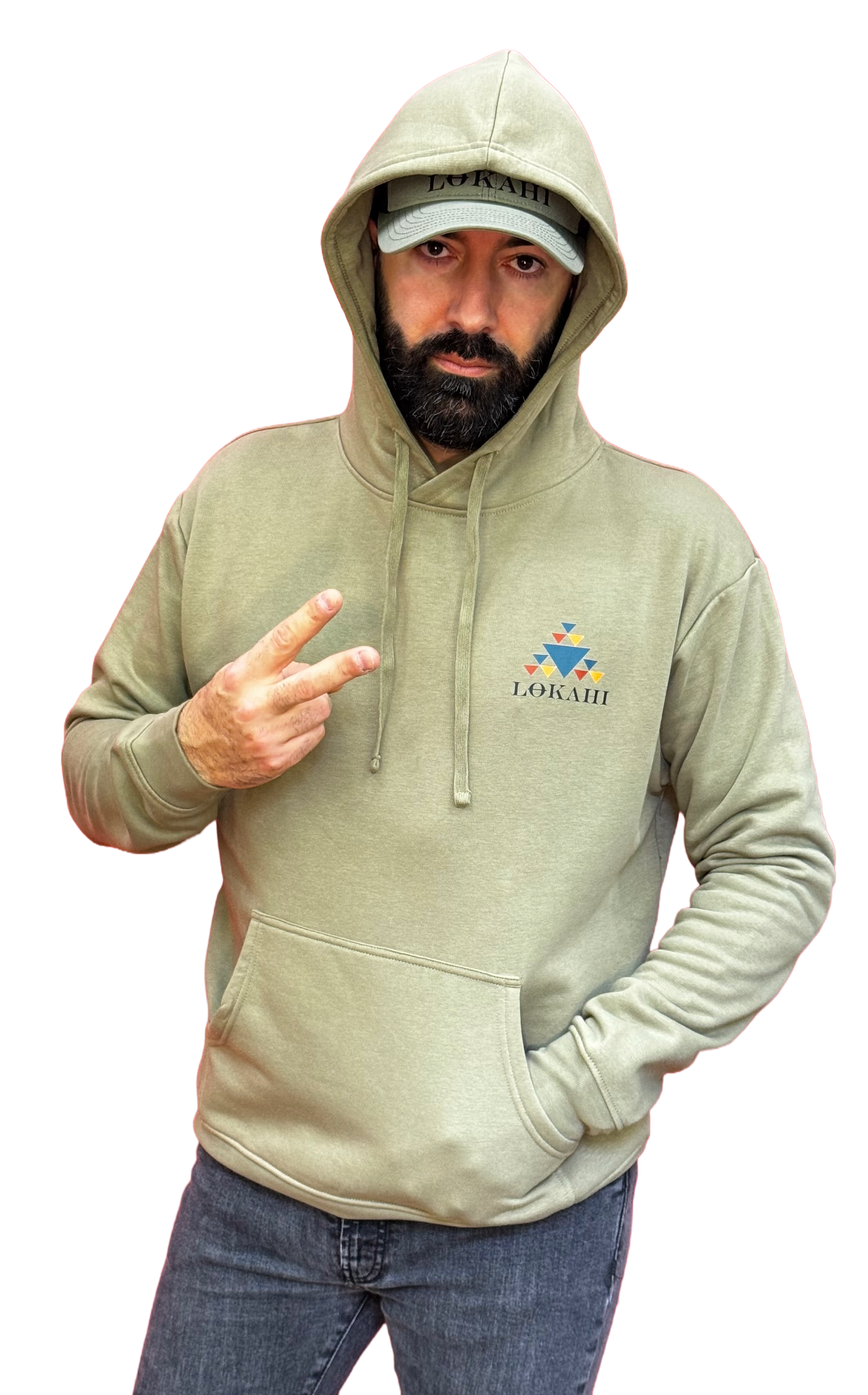 Felpa con cappuccio Lokahi, plastic wave