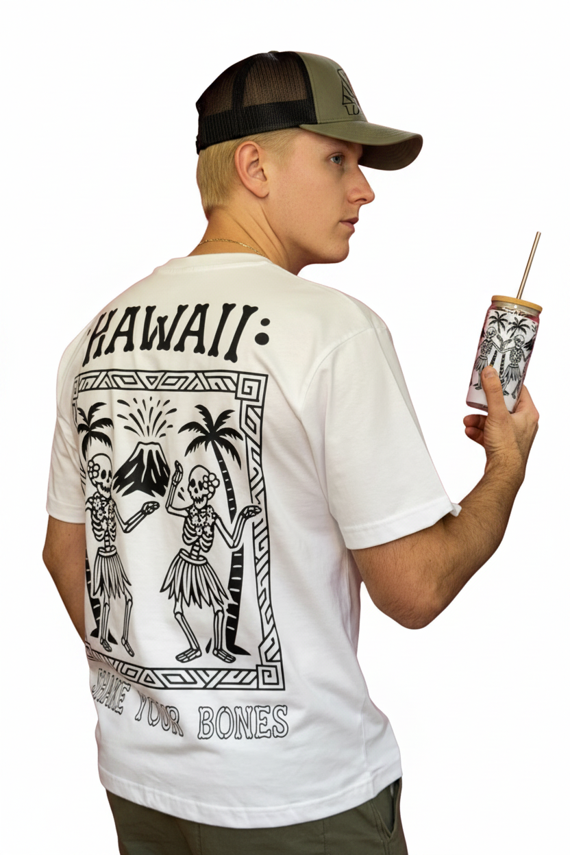 T-shirt Lokahi, Oversize, shake your bones