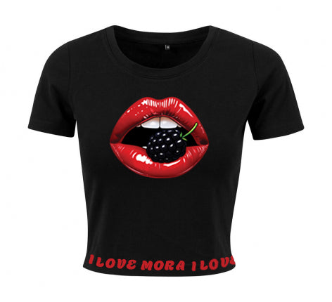 T-shirt Mora, labbra sexy mora