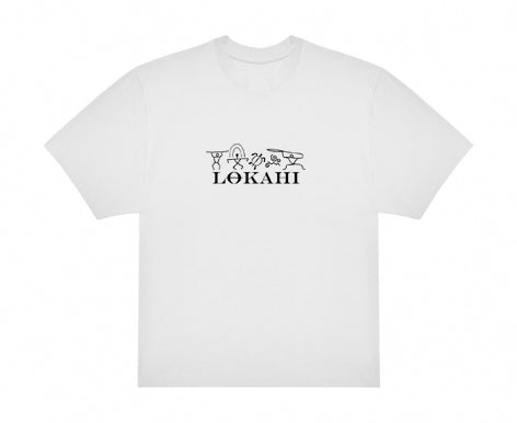 T-shirt Lokahi, Oversize, petroglifico hawaiano